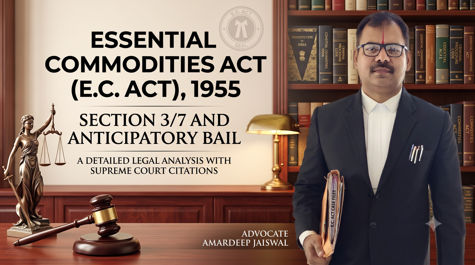 आवश्यक वस्तु अधिनियम (E.C. Act) की धारा 3/7 और अग्रिम जमानत: एक विस्तृत कानूनी विश्लेषण