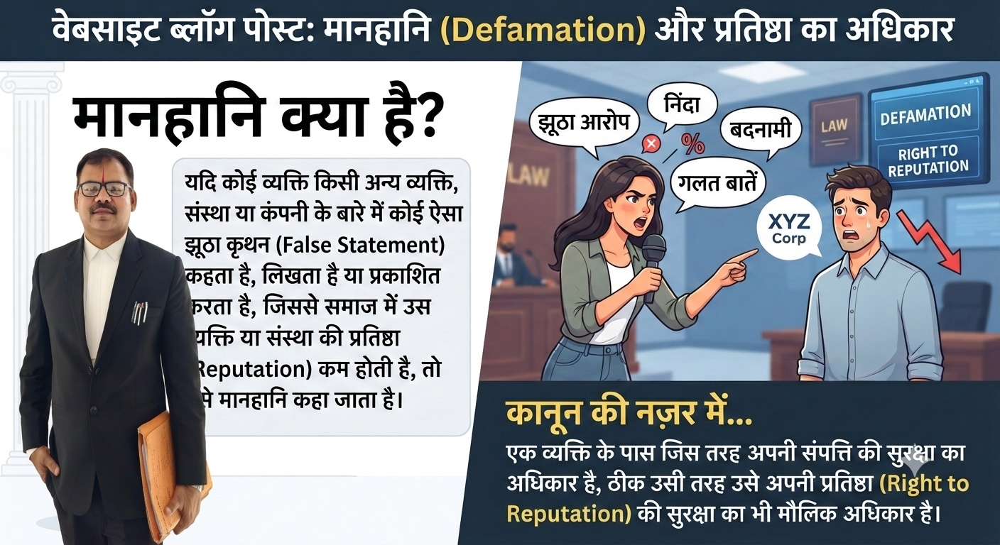 मानहानि (Defamation) क्या है? इसके प्रकार, कानून और बचाव – एक विस्तृत कानूनी मार्गदर्शिका